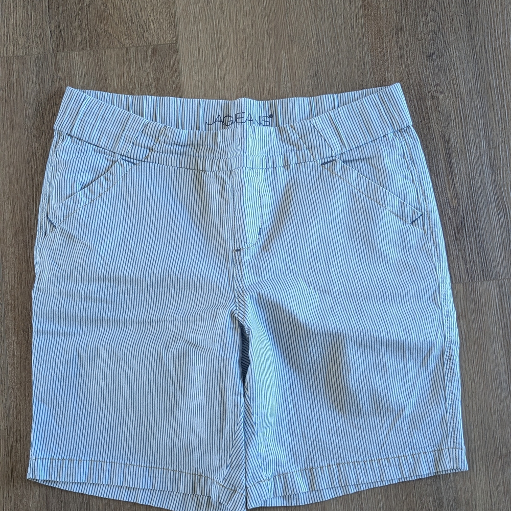 Jag Jeans Blue and White Bermuda Shorts